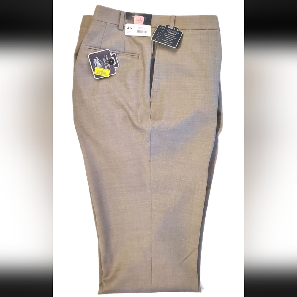 Daniel Cremieux Traveler Passport Pocket Dress Pants SAND 40r Unhemmed BRAND NEW